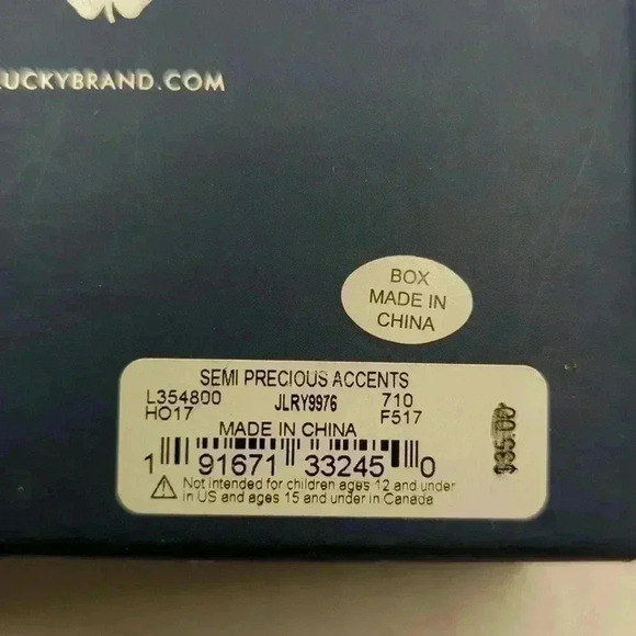 Lucky Brand Tassel Jewel and bronze metal Charm Drop Earrings New push back - Picture 7 of 7